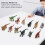 12pcs Dinosaur Figurines, Soft Plastic Toys 2
