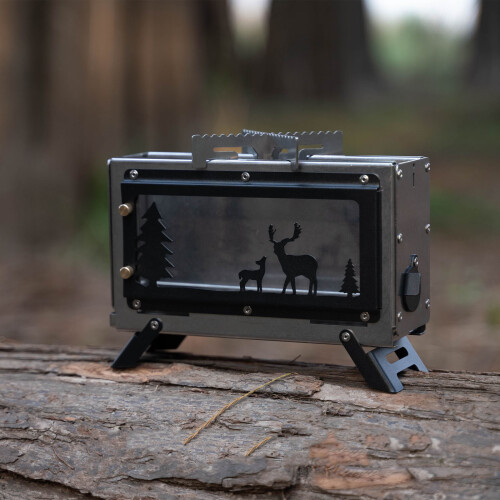 Small Outdoor Heating Unit For Camping Displaying Animal Shape 1