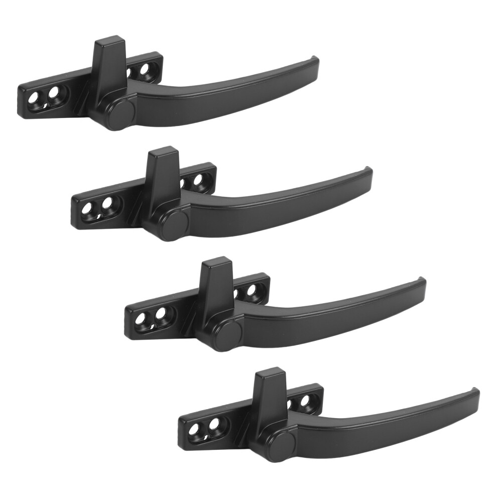 Aluminium Alloy Window Handle For Push Casement External Lock Flat Open Black 4611392683724