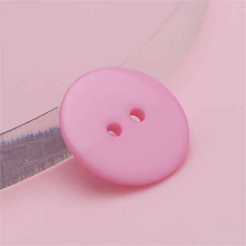 Assorted Color Round Resin Two Hole Sewing On Button For-yellow 1