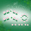 Pack of 24 Elegant Fake Nail Light Green Leaf Pattern Glitters 4