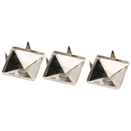 100pcs Silver Pyramid Rivets 12mm for Custom Leather and Denim Designs 2