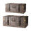 Lockable Wooden Storage Container Photo Prop-big and small 1