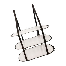 Portable Triple Layer Drying Net Balcony Drying-Black and white