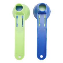 2pcs ABS Protein Powder Slim Sliding Scoop Leak-Proof Coffee Measuring Spoon