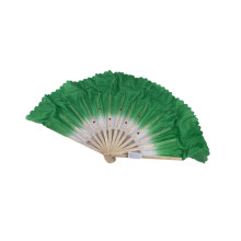 LED Handheld Fan Light up Rave Folding Fan for Party Show-Green