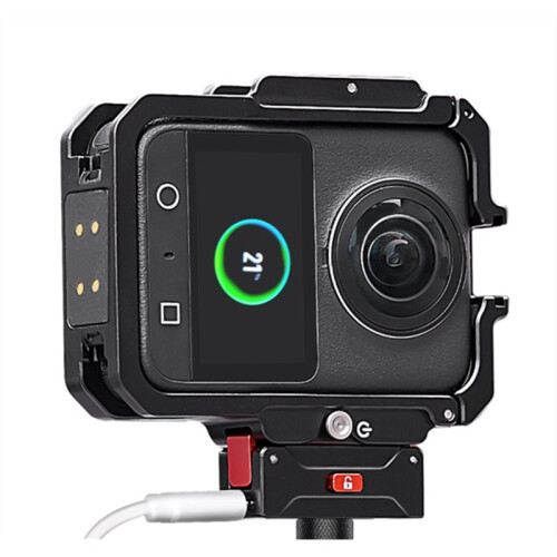 For  OSMO360 Magnetic Suction Horizontal and Vertical Quick Release Rabbit Cage 1/4 Positioning Charging Base Set 2