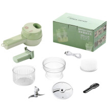 Convenient Manual Meat mill And Vegetable helicopter For-Green