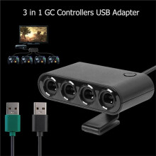 4 Converter for GameCube GC Controllers USB Adapter Converter for GC/ U/PC
