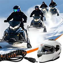 Snowmobile Helmet Heated Shield Cord, for RCA Plug Heated Cord for Heated Most Electric Shields, Helmet, Visor Port