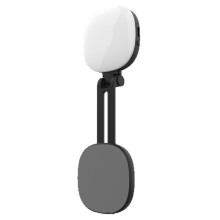 Éclairage Magnétique pour Selfies avec Téléphone,  Miroir de Maquillage Portable, Pliable, de Poche, avec Support pour Téléphone Portable et