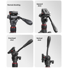 Manbily  Hydraulic Gimbal Tripod Accessory Small Hydraulic Damping Gimbal  for DSLR Mirrorless Camera Video