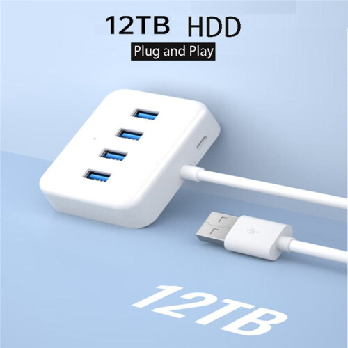 Hochgeschwindigkeits-USB-3.0-Hub mit 4 , USB-C-Ladeadapterkabel-Splitter 1
