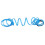 Car Interior LED Light Strip 3m Blue Flexible Auto Decoration 8