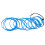 Car Interior LED Light Strip 3m Blue Flexible Auto Decoration 12