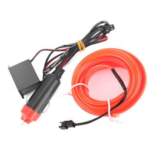 Car LED Interior Light Strip 4M, 9 Colors, Auto Decoration 1