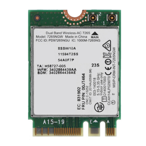 Dual Band Wireless-AC 7265 Network Card 867M Bluetooth 4.0 Compact 1