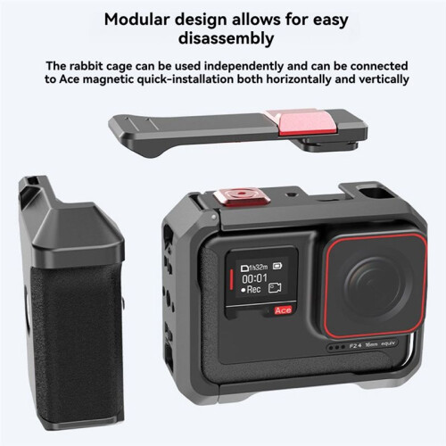 For Shadow Stone for  Ace Pro2 Street Shooting Set Rabbit Cage Moving Camera Anti-Falling Shell Shutter Grip