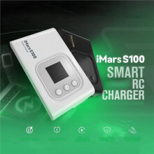 IMARS S100 100W Balance Charger Discharger - 2-6S LiPo/LiFe/NiMH W/ XT60 Plug for FPV Drones & Model Planes White