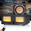 Dual Analog VU Meter Audio Switcher Box with Remote Control 2-Way Amplifier/Speaker Vintage 100W Max Power 5