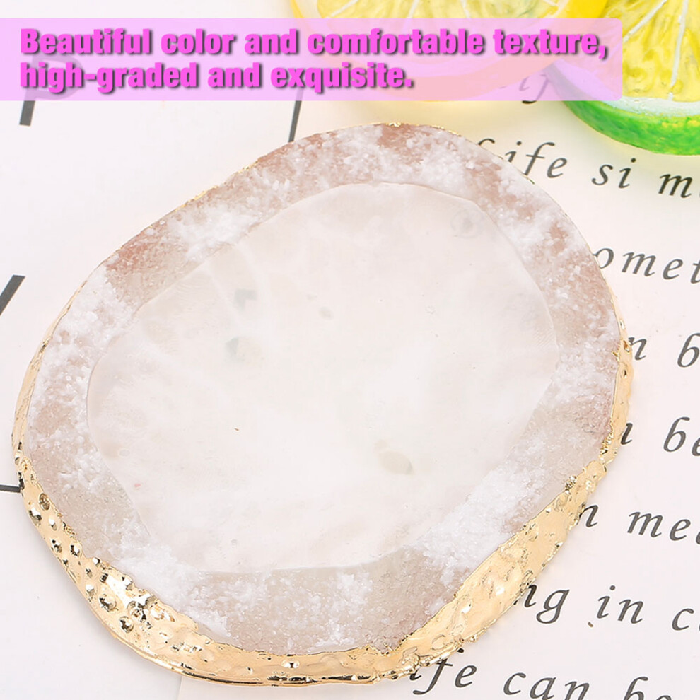 Golden Resin Nail Art Paint Mixing Dish