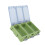 Luminous Water-Resistant Mini Tackle Box Organizer Green, PP Material 14