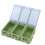 Luminous Water-Resistant Mini Tackle Box Organizer Green, PP Material 16