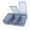 Luminous Water-Resistant Small Tackle Box, Clear Blue, PP Material 9