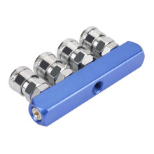 12mm Air Hose Fitting Female PT1/4 4 Way