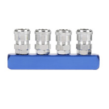 12mm Quick Connect Female PT1/4 4 Port Steel