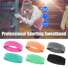 Anti-Slip Moisture Wicking Sports Sweat Band for Men & Women, 50-63cm