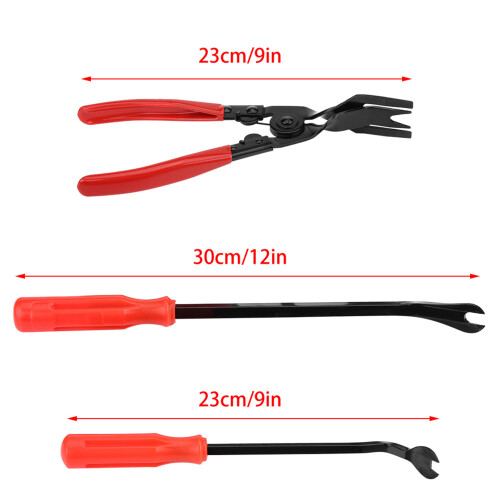 Vehicle Door Panel Rivet Removal Kit 3Pcs Pliers & Fastener Puller Set 1