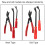 Vehicle Door Panel Rivet Removal Kit 3Pcs Pliers & Fastener Puller Set 4