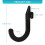 Quick Install J Hook For Gym Rack 100kg Capacity-1 piece set 3