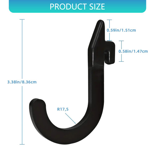 Quick Install J Hook For Gym Rack 100kg Capacity-1 piece set 2