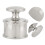 Leather Press Tool Heavy Duty Silver Stainless Steel for Leatherwork 6