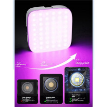 M22 Magnetic LED Selfie Light Phones Clip- Dual Color Temperature Portable Fill Light for Outdoor Photography White