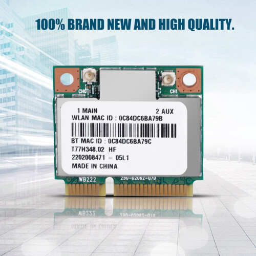 Dual Band AR5B22 Mini PCI-E Wireless Card 300Mbps Bluetooth 4.0 2