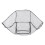 Windproof Baby Stroller Rain Cover Transparent 80*50*40cm 4