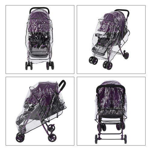 Clear Pushchair Raincover, Eco PVC