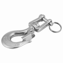 Stainless Steel 304 Swivel Eye Clevis Chain Hook 150KG Capacity 90mm