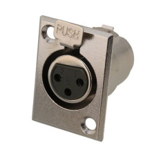 10Pcs 3 Pin Xlr Male Female Connector Panel Mount Jack Socket for Microphone Amplifier Accessories 6Mm Cable Diameter