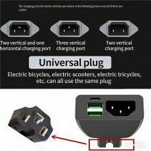 Schnelllade-USB-Anschlussadapter für Elektrofahrzeuge, Universell für E-Bikes und Lieferdienste (60 V, 72 V)