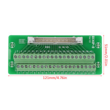 IDC40P 40Pin Male Header Breakout Board 121 x 51mm Green
