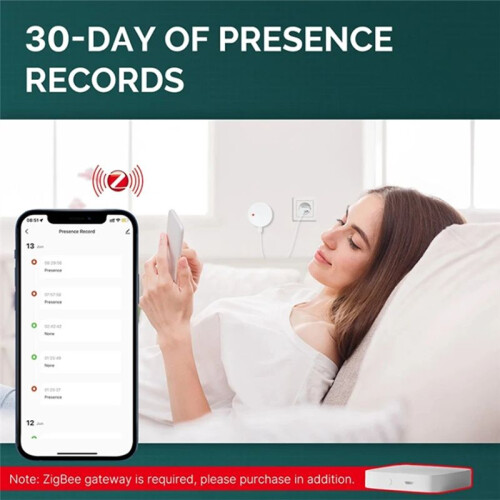 ZigBee Human Presence Sensor Detector  Wave Sensor for Home Security Tuya  Human Body Exists Sensor 24G 2