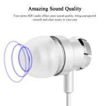 Sport Wired Headset Deep Bass Silver
