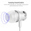 Sport Wired Headset Deep Bass Silver 1