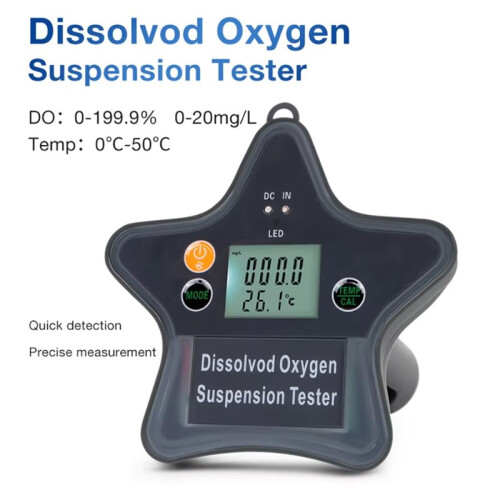 Digital Dissolved Oxygen Meter  0-20mg/L DO Analyzer Floating Design Water Quality Tester for Tanks Aquaculture 2