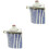 2Pcs Stylish Ceramic Vinegar Holder Soy Sauce Dispenser Multi Color 2