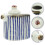 2Pcs Stylish Ceramic Vinegar Holder Soy Sauce Dispenser Multi Color 7